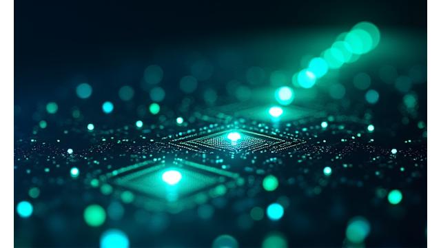 Grafico futuristico che illustra una roadmap tecnologica con icone di intelligenza artificiale, dati e espansione globale.