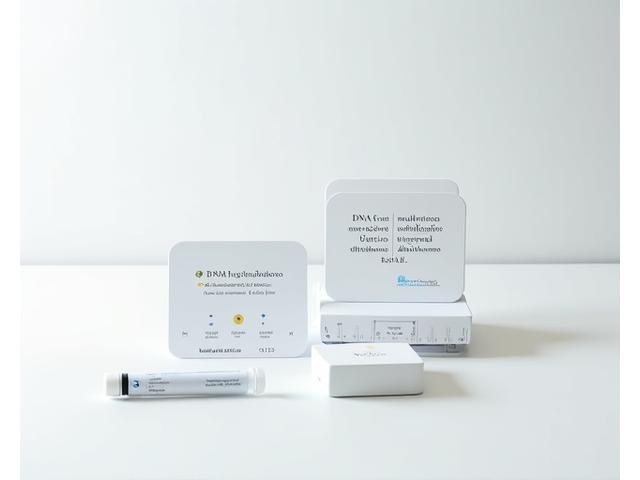 Kit di raccolta semplice per campioni di saliva e feci con istruzioni chiare