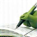 Icona di una persona che scrive su un quaderno, rappresentando l'inserimento manuale dei dati.