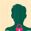 Icona di un profilo utente con lucchetto