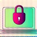 Icona di un computer con il lucchetto