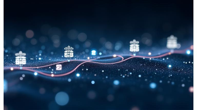 Timeline interattiva con previsioni AI sui trend di benessere futuri e intervalli di confidenza